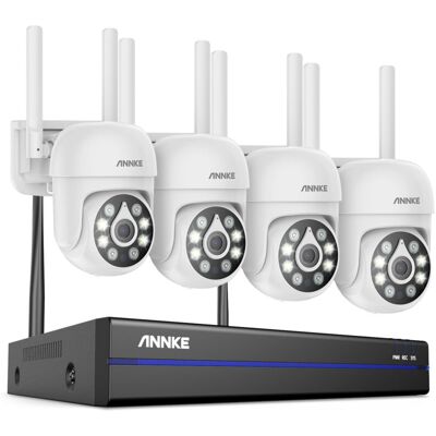 Annke - Kit De Vidéosurveillance Sécurité Sans Fil,2×5mp Caméra Wi-fi,vision Nocturne Couleur Audio Bidirectionnel Annke - Kit De Vidéosurveillance Sécurité Sans Fil,2×5mp Caméra Wi-fi,vision Nocturne Couleur Audio Bidirectionnel