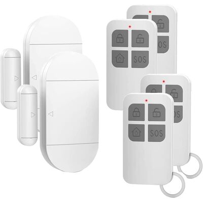 Jalleria - Alarma De Puerta, Detector De Apertura De Puerta Con Sirena De 130 Db, Alarma Magnética Inalámbrica Para Puertas Y Ventanas, Gabinetes, Hogar Y Oficina (paquete De 2) Jalleria - Alarma De Puerta, Detector De Apertura De Puerta Con Sirena De 130 Db, Alarma Magnética Inalámbrica Para Puertas Y Ventanas, Gabinetes, Hogar Y Oficina (paquete De 2)