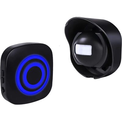 OUSUDELA 1 Sensor + 1 Receptor) Alarma De Detector De Movimiento Inalámbrico Para Exteriores, Timbre De Alarma De Entrada Con Sensor De Movimiento Pir Y 1 Receptor Enchufable De 38 Timbres OUSUDELA 1 Sensor + 1 Receptor) Alarma De Detector De Movimiento Inalámbrico Para Exteriores, Timbre De Alarma De Entrada Con Sensor De Movimiento Pir Y 1 Receptor Enchufable De 38 Timbres