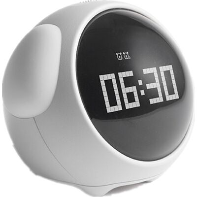 OEM Este Adorable Despertador Digital Para Niños, Activado Por Voz, Cuenta Con Luz Nocturna, Sensor De Temperatura, Función De Repetición De Alarma Y Es Recargable. Es De Color Blanco. OEM Este Adorable Despertador Digital Para Niños, Activado Por Voz, Cuenta Con Luz Nocturna, Sensor De Temperatura, Función De Repetición De Alarma Y Es Recargable. Es De Color Blanco.