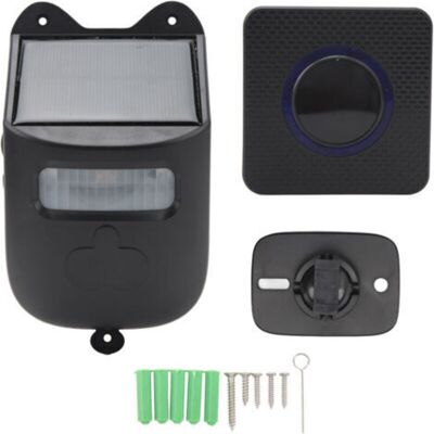OEM Alarma De Puerta Inalámbrica Alimentada Por Energía Solar: Sensor Infrarrojo Con Pantalla Digital, 1 Receptor + 1 Detector De Movimiento. OEM Alarma De Puerta Inalámbrica Alimentada Por Energía Solar: Sensor Infrarrojo Con Pantalla Digital, 1 Receptor + 1 Detector De Movimiento.