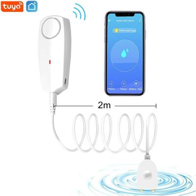OEM Sensor De Agua Wifi, Alarma De 80 Db, Detector Inteligente De Fugas De Agua, Aplicación Tuya, Monitoreo Remoto De Fugas, Línea De Detección De 2 M, Para Calentador De Agua, Sótano, Bomba De Aguas Resi OEM Sensor De Agua Wifi, Alarma De 80 Db, Detector Inteligente De Fugas De Agua, Aplicación Tuya, Monitoreo Remoto De Fugas, Línea De Detección De 2 M, Para Calentador De Agua, Sótano, Bomba De Aguas Resi