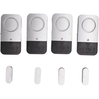 OEM Alarma De Seguridad Para Puertas, Alarma Para Ventanas/puertas De 120 Db, 4 Unidades Para Hoteles - Crezuo OEM Alarma De Seguridad Para Puertas, Alarma Para Ventanas/puertas De 120 Db, 4 Unidades Para Hoteles - Crezuo