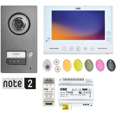 Grothe Set 1723/95 Sistema De Videoportero, 2 Hilos, Blanco, 74513 Grothe Set 1723/95 Sistema De Videoportero, 2 Hilos, Blanco, 74513