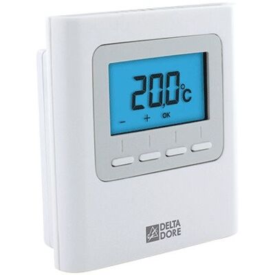 Termostato Delta Dore Minor 1000 Blanco Pantalla Lcd Retroiluminada Termostato Delta Dore Minor 1000 Blanco Pantalla Lcd Retroiluminada