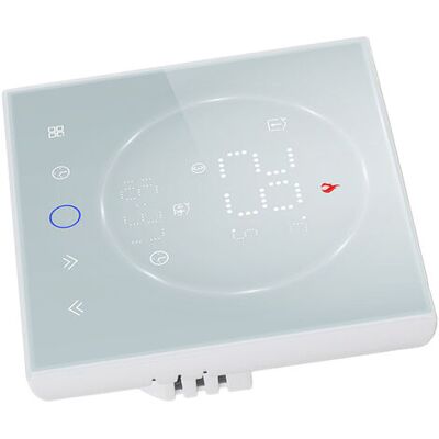 SANS MARQUE Termostato Inteligente Led Programable De 7 Días, Panel De Control Inalámbrico Para Termostato Doméstico Para Calefacción Eléctrica Ac95-240v, Blanco SANS MARQUE Termostato Inteligente Led Programable De 7 Días, Panel De Control Inalámbrico Para Termostato Doméstico Para Calefacción Eléctrica Ac95-240v, Blanco