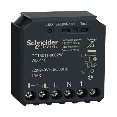 Módulo de Interruptor de Luz Schneider Electric Wiser - Zigbee - Hasta 2200W Módulo de Interruptor de Luz Schneider Electric Wiser - Zigbee - Hasta 2200W