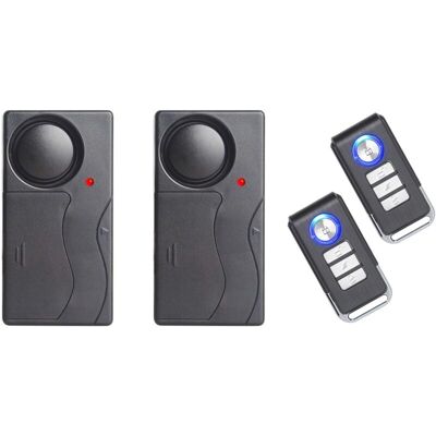 ENOWELIR Lote De 2 Alarmas Antirrobo De 110 Db, Con Detector De Movimiento Ajustable De Alta Sensibilidad, Para Puertas, Ventanas, Bicicletas Y Motos ENOWELIR Lote De 2 Alarmas Antirrobo De 110 Db, Con Detector De Movimiento Ajustable De Alta Sensibilidad, Para Puertas, Ventanas, Bicicletas Y Motos