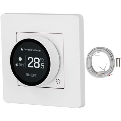 OEM Termostato Inteligente Para Calefacción Eléctrica Con Zigbee, Aplicación Móvil, Sincronización, Pantalla Lcd, Controlador De Temperatura, Interruptor De 95-245 Vca, Blanco. OEM Termostato Inteligente Para Calefacción Eléctrica Con Zigbee, Aplicación Móvil, Sincronización, Pantalla Lcd, Controlador De Temperatura, Interruptor De 95-245 Vca, Blanco.