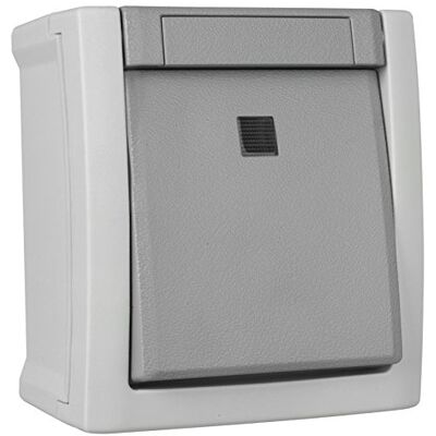 VIKO Interruptor de Pared Gris - Resistente a la Humedad IP54 VIKO Interruptor de Pared Gris - Resistente a la Humedad IP54