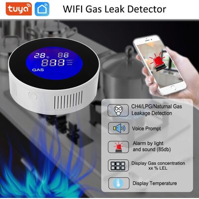 OEM Detector De Gas Inteligente Wifi, Detector De Fugas De Gas Natural/metano/glp/carbono, Pantalla Lcd, Alarma De 85 Db, Compatible Con Alexa Y Google Home, Certificado En 50194 OEM Detector De Gas Inteligente Wifi, Detector De Fugas De Gas Natural/metano/glp/carbono, Pantalla Lcd, Alarma De 85 Db, Compatible Con Alexa Y Google Home, Certificado En 50194