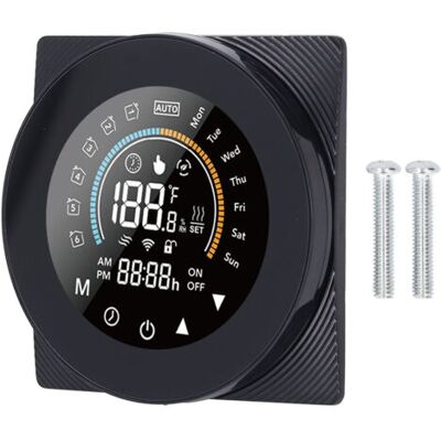 SANS MARQUE Termostato Wi-fi, Pantalla Táctil Capacitiva, Control Remoto Por Voz, Programable Para 7 Días Y 24 Horas Para El Hogar. SANS MARQUE Termostato Wi-fi, Pantalla Táctil Capacitiva, Control Remoto Por Voz, Programable Para 7 Días Y 24 Horas Para El Hogar.
