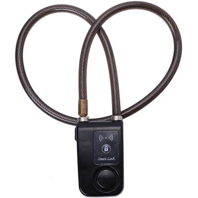 OEM Cerradura Inteligente Bluetooth, Controlada Por Aplicación, Cadena Con Alarma Antirrobo Y Alarma De 105 Db (negra) OEM Cerradura Inteligente Bluetooth, Controlada Por Aplicación, Cadena Con Alarma Antirrobo Y Alarma De 105 Db (negra)