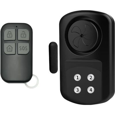OEM Alarma Inalámbrica Para Puertas Y Ventanas: 140 Db, 4 Modos De Seguridad, Control Remoto + Código Pin: Un Sistema Doméstico Fiable. OEM Alarma Inalámbrica Para Puertas Y Ventanas: 140 Db, 4 Modos De Seguridad, Control Remoto + Código Pin: Un Sistema Doméstico Fiable.