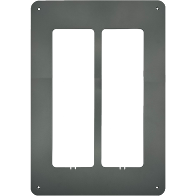 FERMAX Marco Doble Cora S8 De Aluminio Pintado Para 2 Placas De Portero Y Videoportero FERMAX Marco Doble Cora S8 De Aluminio Pintado Para 2 Placas De Portero Y Videoportero