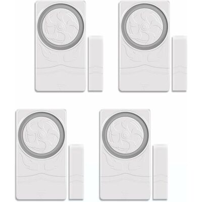 DPZO Juego De 4 Alarmas Para Puertas Para La Seguridad Del Hogar, Detector Magnético De Apertura De Ventanas, Alarma Antirrobo De 110 Db Para Cajones De Garaje Y Cajas Fuertes. DPZO Juego De 4 Alarmas Para Puertas Para La Seguridad Del Hogar, Detector Magnético De Apertura De Ventanas, Alarma Antirrobo De 110 Db Para Cajones De Garaje Y Cajas Fuertes.
