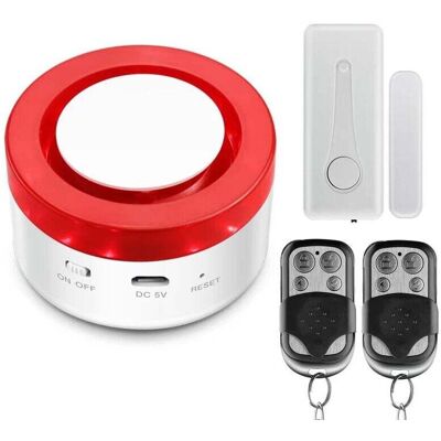 OEM Detector De Alarma Para Puertas Y Ventanas, Alarma Inalámbrica Para El Hogar Con Timbre Magnético Para Detección De Intrusos Y Puertas, Sirena De Seguridad Para Garaje Con 2 Controles Remotos, 120 Db OEM Detector De Alarma Para Puertas Y Ventanas, Alarma Inalámbrica Para El Hogar Con Timbre Magnético Para Detección De Intrusos Y Puertas, Sirena De Seguridad Para Garaje Con 2 Controles Remotos, 120 Db