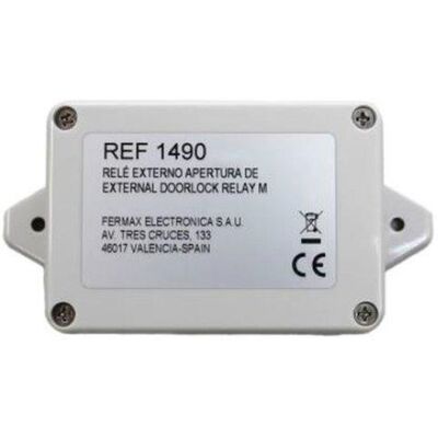 FERMAX Relé Externo De Seguridad Para Apertura De Puerta, Compatible Con Placas Milo/kin FERMAX Relé Externo De Seguridad Para Apertura De Puerta, Compatible Con Placas Milo/kin