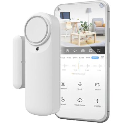 OEM Alarma Inteligente Wifi Para Puerta, Sensor Magnético Para Puerta, Inalámbrica Con Aplicación Móvil, Notificaciones En Tiempo Real, Botón Manual, Sirena De 100 Db (unidad) OEM Alarma Inteligente Wifi Para Puerta, Sensor Magnético Para Puerta, Inalámbrica Con Aplicación Móvil, Notificaciones En Tiempo Real, Botón Manual, Sirena De 100 Db (unidad)