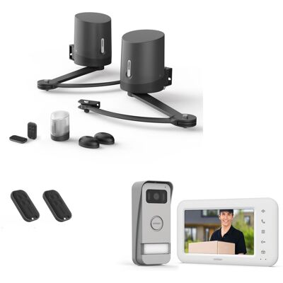 AVIDSEN Pack 100% Conectado Con Automatismo Para Cancela Batiente Orane Connect + Videoteléfono Elia Smart + 2 Mandos A Distancia Adicionales AVIDSEN Pack 100% Conectado Con Automatismo Para Cancela Batiente Orane Connect + Videoteléfono Elia Smart + 2 Mandos A Distancia Adicionales