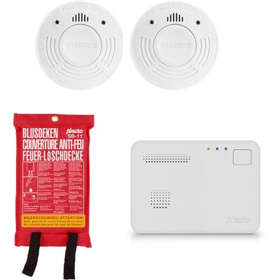 Kit Prevención Incendios Alecto Bpb16 2 Detectores Humo 1 Detector Co Kit Prevención Incendios Alecto Bpb16 2 Detectores Humo 1 Detector Co