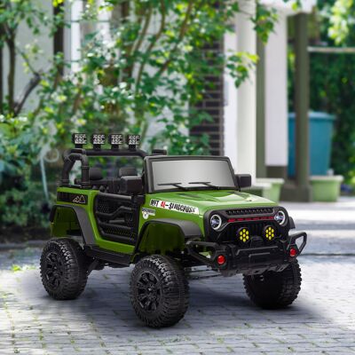 PZCC Aiyaplay Buggy 4x4 Coche Eléctrico Utv Para Niños Con Control Remoto De 2.4 Ghz, 2 Motores De 12 V, Verde PZCC Aiyaplay Buggy 4x4 Coche Eléctrico Utv Para Niños Con Control Remoto De 2.4 Ghz, 2 Motores De 12 V, Verde