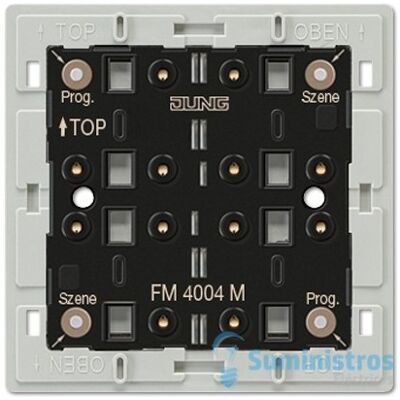 Módulo de interruptor inalámbrico Jung - 4 canales, batería, negro Módulo de interruptor inalámbrico Jung - 4 canales, batería, negro