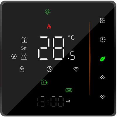 OEM Termostato Inteligente Wifi, Controlador De Temperatura, Programable Semanalmente, Compatible Con Control Táctil, Aplicación Móvil, Control Por Voz, Compatible Con Alexa/home, Para Ch-crezuo OEM Termostato Inteligente Wifi, Controlador De Temperatura, Programable Semanalmente, Compatible Con Control Táctil, Aplicación Móvil, Control Por Voz, Compatible Con Alexa/home, Para Ch-crezuo