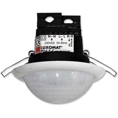 Luxomat 92444 PD4-S-K-DE Detector de movimiento blanco para largos pasillos - Sensor de presencia Luxomat 92444 PD4-S-K-DE Detector de movimiento blanco para largos pasillos - Sensor de presencia