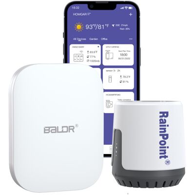 COOCHEER Sistema De Riego Inteligente Rainpoint Wi-fi De 2,4 Ghz Para Jardines Domésticos Inteligentes Con Pluviómetro Wifi Y Concentrador De Riego. COOCHEER Sistema De Riego Inteligente Rainpoint Wi-fi De 2,4 Ghz Para Jardines Domésticos Inteligentes Con Pluviómetro Wifi Y Concentrador De Riego.