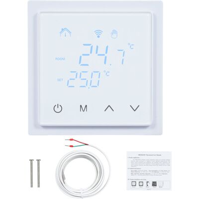 OEM Termostato Inteligente De 16 A Para Calefacción Por Suelo Radiante, Controlador De Temperatura Mural De 85-250 V Con Pantalla Táctil Led OEM Termostato Inteligente De 16 A Para Calefacción Por Suelo Radiante, Controlador De Temperatura Mural De 85-250 V Con Pantalla Táctil Led