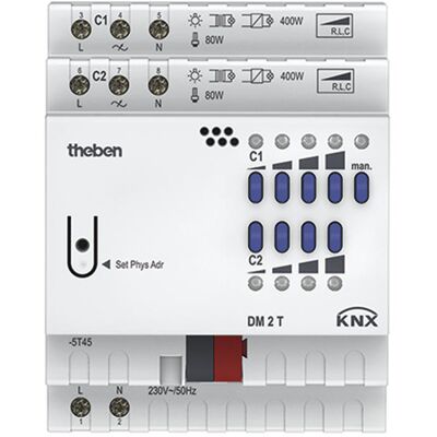 Variador Theben Knx Universaldimmaktor 2f.dm2t Control Iluminación Domótica Variador Theben Knx Universaldimmaktor 2f.dm2t Control Iluminación Domótica