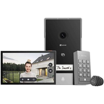 Sistema de Intercomunicador de Video EZVIZ TP7 - Pantalla táctil 7" - Negro y Gris Sistema de Intercomunicador de Video EZVIZ TP7 - Pantalla táctil 7" - Negro y Gris