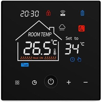 OEM Termostato De Caldera De Gas, Termostato Inteligente Programable, Termostato De Caldera De Pared Con Bloqueo Para Niños, Termostato Doméstico Programable, Negro OEM Termostato De Caldera De Gas, Termostato Inteligente Programable, Termostato De Caldera De Pared Con Bloqueo Para Niños, Termostato Doméstico Programable, Negro