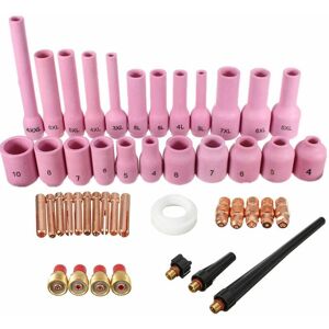 LUCKY-88 46 Piezas/conjunto Tig Gas Lentille Collet Corps Buse D'Alumine Kit Surtido Para Antorchas De Soudage Sr Wp-9 Wp-20 Wp-25 Tig LUCKY-88 46 Piezas/conjunto Tig Gas Lentille Collet Corps Buse D'Alumine Kit Surtido Para Antorchas De Soudage Sr Wp-9 Wp-20 Wp-25 Tig