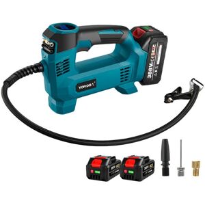 Onevan - Compresor Inflador Inalámbrico De 18v Con 3 Válvulas - Con 2 Baterías Y 1 Cargador Onevan - Compresor Inflador Inalámbrico De 18v Con 3 Válvulas - Con 2 Baterías Y 1 Cargador