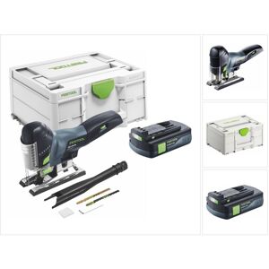 Carvex psc 420-Basic Sierra de calar pendular sin cable 18 v 120 mm Sin escobillas + 1x batería 3,0 Ah + Systainer - sin cargador - Festool