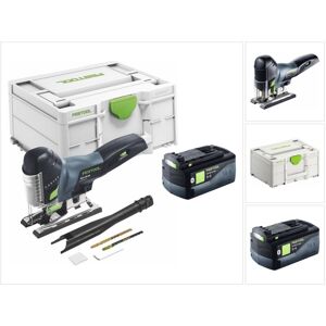 Carvex psc 420-Basic Sierra de calar pendular sin cable 18 v 120 mm Sin escobillas + 1x batería 5,0 Ah + Systainer - sin cargador - Festool