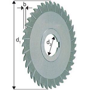 Forum Fresa De Disco Delgada, Ø X Ancho. : D1 - Js16 X B - K11 : 80 X 2,0 Mm, Taladro D2 - H7 27 Mm, Dientes 32 Forum Fresa De Disco Delgada, Ø X Ancho. : D1 - Js16 X B - K11 : 80 X 2,0 Mm, Taladro D2 - H7 27 Mm, Dientes 32