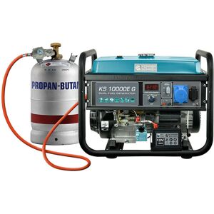 Könner & Söhnen Ks 10000e G Generador De Energía Híbrido 8000 Vatios, Dual Fuel Gasolina / Glp, E-start, 1x16a (230v), 1x32a (230v), 12v Könner & Söhnen Ks 10000e G Generador De Energía Híbrido 8000 Vatios, Dual Fuel Gasolina / Glp, E-start, 1x16a (230v), 1x32a (230v), 12v