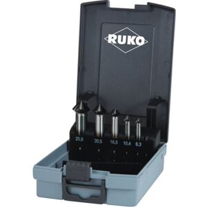 Ruko - Juego De Avellanadores Din 335c 90 Grados Ultimatecut 6,3-25,0 Mm Hss-co5 Runatec 5 Uds. Ruko - Juego De Avellanadores Din 335c 90 Grados Ultimatecut 6,3-25,0 Mm Hss-co5 Runatec 5 Uds.