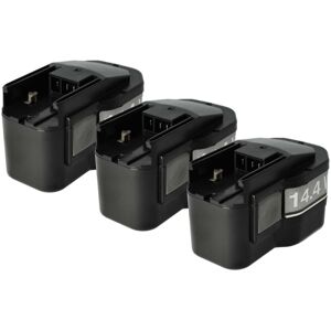 VHBW 3x Batería NiMH 1500mAh 14.4V para Herramientas Eléctricas VHBW 3x Batería NiMH 1500mAh 14.4V para Herramientas Eléctricas