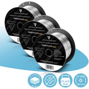 Stahlwerk 3 X Varilla De Soldar Mig Mag Aluminio Er4043 Alsi5 1,0 Mm 0,45 Kg Rollo Stahlwerk 3 X Varilla De Soldar Mig Mag Aluminio Er4043 Alsi5 1,0 Mm 0,45 Kg Rollo