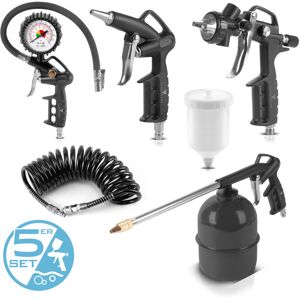 Stahlwerk Set De Aire Comprimido De 5 Piezas Herramienta De Aire Comprimido Con Pistola Pulverizadora Incluida Stahlwerk Set De Aire Comprimido De 5 Piezas Herramienta De Aire Comprimido Con Pistola Pulverizadora Incluida