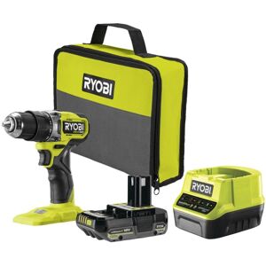 Taladro De Impacto Sin Escobillas Ryobi Rpd18c1 De 18 V Y 1+ Hp Con Batería De 2 Ah, Cargador Y Bolsa Taladro De Impacto Sin Escobillas Ryobi Rpd18c1 De 18 V Y 1+ Hp Con Batería De 2 Ah, Cargador Y Bolsa