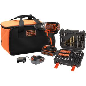 Black & Decker Black&decker - Taladro Percutor Inalámbrico Black+decker 18v - 2 Baterías 18v 1x2.5ah 1x4ah - Cargador - Bolsa - Bl188me2sa-qw Black & Decker Black&decker - Taladro Percutor Inalámbrico Black+decker 18v - 2 Baterías 18v 1x2.5ah 1x4ah - Cargador - Bolsa - Bl188me2sa-qw