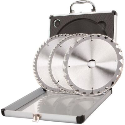 Scheppach - Conjunto De 3 Cuchillas De Carburo Ø210x30/25.4x2.2 Z24/48/60 Scheppach - Conjunto De 3 Cuchillas De Carburo Ø210x30/25.4x2.2 Z24/48/60