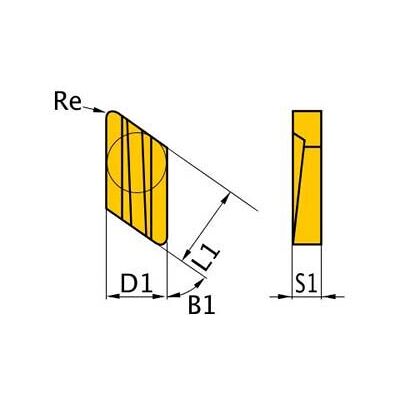 Plaquitas De Corte Hm -n, .62 Knux160405r Optimum 3441754 Plaquitas De Corte Hm -n, .62 Knux160405r Optimum 3441754