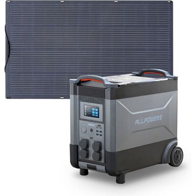 Allpowers Generador Solar R4000 Con Con 200w Panel Solar Flexible, 3456wh Lifepo4, 4 Salidas Ca De 4000w (6000w Pico), Carga Rápida De 1.2h, Estación De Energía Portátil Para Viajes, Camping, Cortes Allpowers Generador Solar R4000 Con Con 200w Panel Solar Flexible, 3456wh Lifepo4, 4 Salidas Ca De 4000w (6000w Pico), Carga Rápida De 1.2h, Estación De Energía Portátil Para Viajes, Camping, Cortes