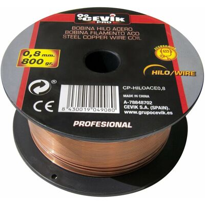 Bobina De Hilo Acero 0,8 800gr Cevik Pro Cp-hiloace0,8 Bobina De Hilo Acero 0,8 800gr Cevik Pro Cp-hiloace0,8